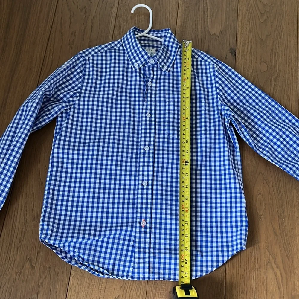 Crewcuts Boys Size 8 Long Sleeve Button Down Shirt with Button Down Collar